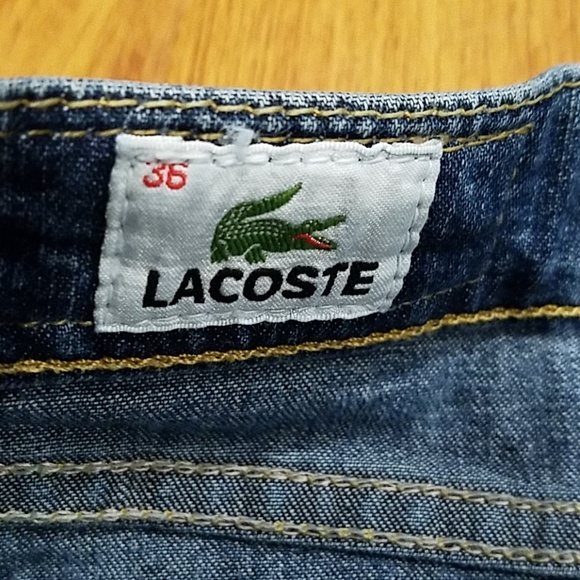 Lacoste Jean Pencil Skirt Detailed Back Size 4 US - Picture 6 of 8